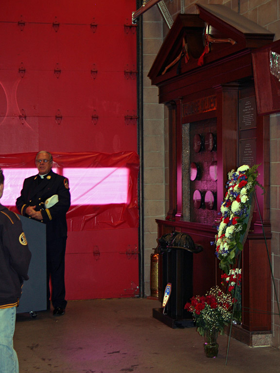 Ten House Bravest Memorial Dedication November 19, 2005. Photo by Leesa
