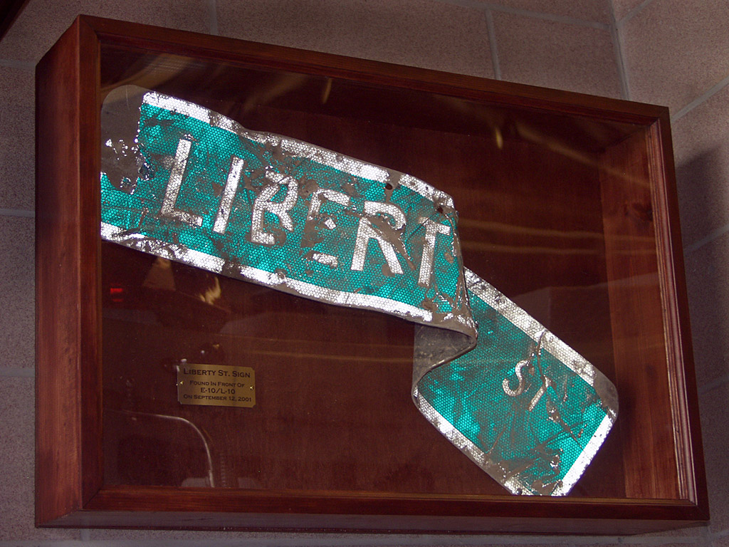 Liberty Street Sign at our corner.
