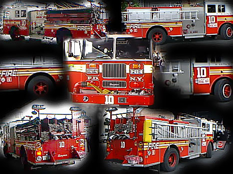 FDNY Engine 10, 1994 Seagrave - Lost 9/11/2001, Photos by Angela Gilley, July 1999