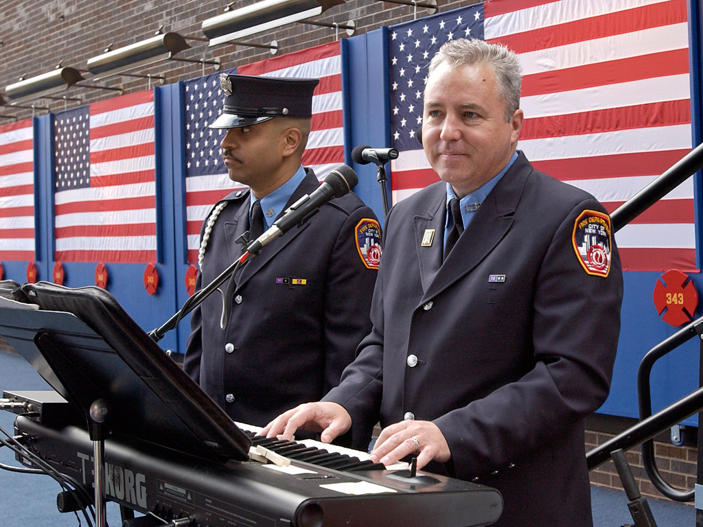 FDNY Firefighter Danny Walker.  Photo by FF Christopher Landano of the FDNY Photo Unit. © 2006