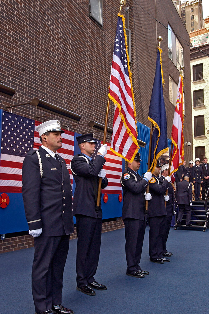 FDNY Memorial Wall Dedication 6/10/2006.  Photo by FF Christopher Landano of the FDNY Photo Unit. © 2006