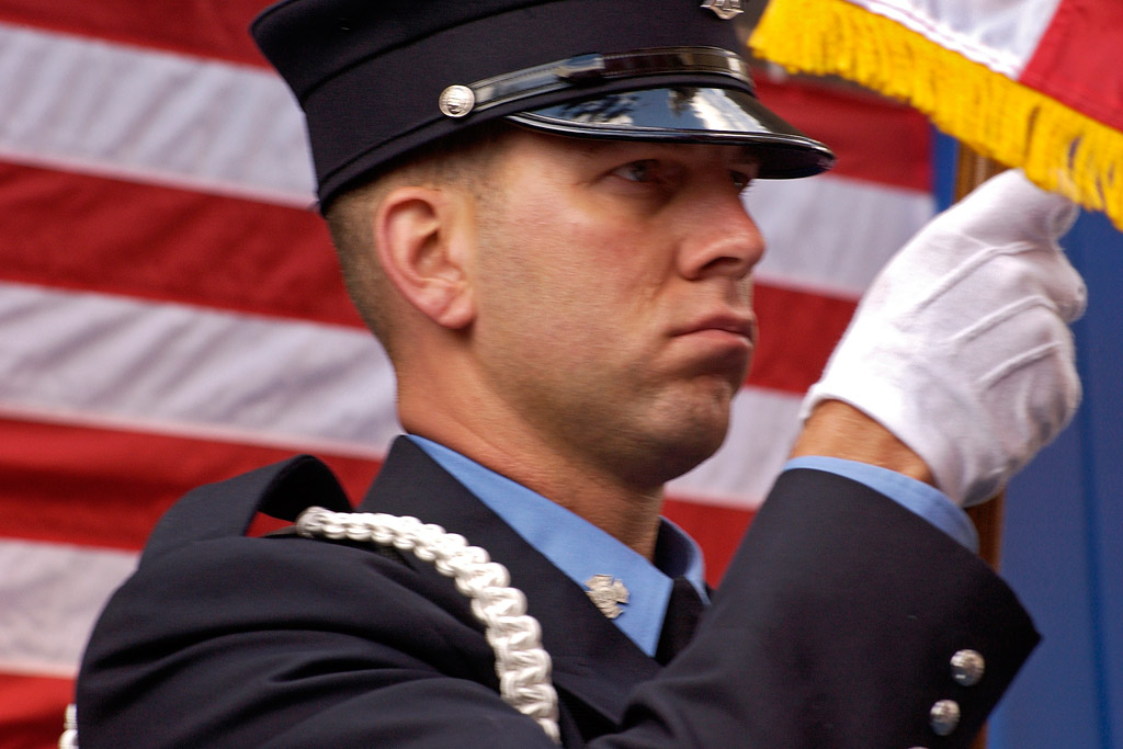 FDNY Memorial Wall Dedication 6/10/2006.  Photo by FF Christopher Landano of the FDNY Photo Unit. © 2006