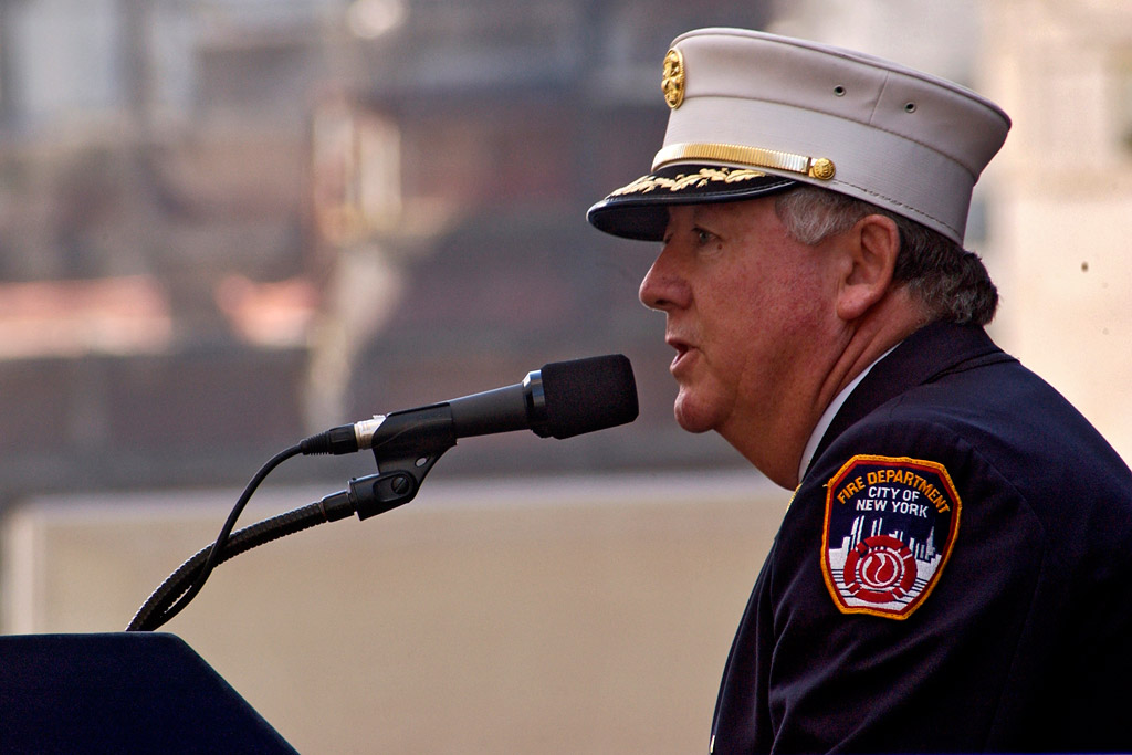 FDNY Memorial Wall Dedication 6/10/2006.  Photo by FF Christopher Landano of the FDNY Photo Unit. © 2006