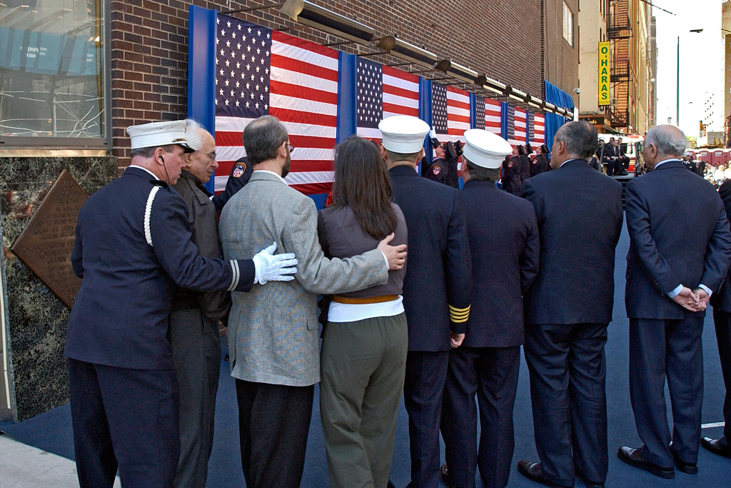 FDNY Memorial Wall Dedication 6/10/2006.  Photo by FF Christopher Landano of the FDNY Photo Unit. © 2006