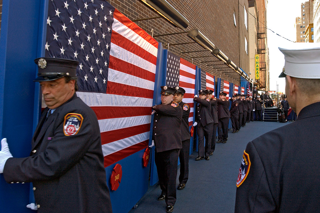 FDNY Memorial Wall Dedication 6/10/2006.  Photo by FF Christopher Landano of the FDNY Photo Unit. © 2006