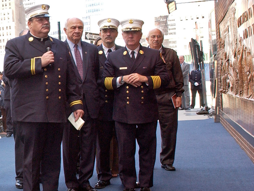 FDNY Memorial Wall Dedication 6/10/2006.  Photo by FF Christopher Landano of the FDNY Photo Unit. © 2006