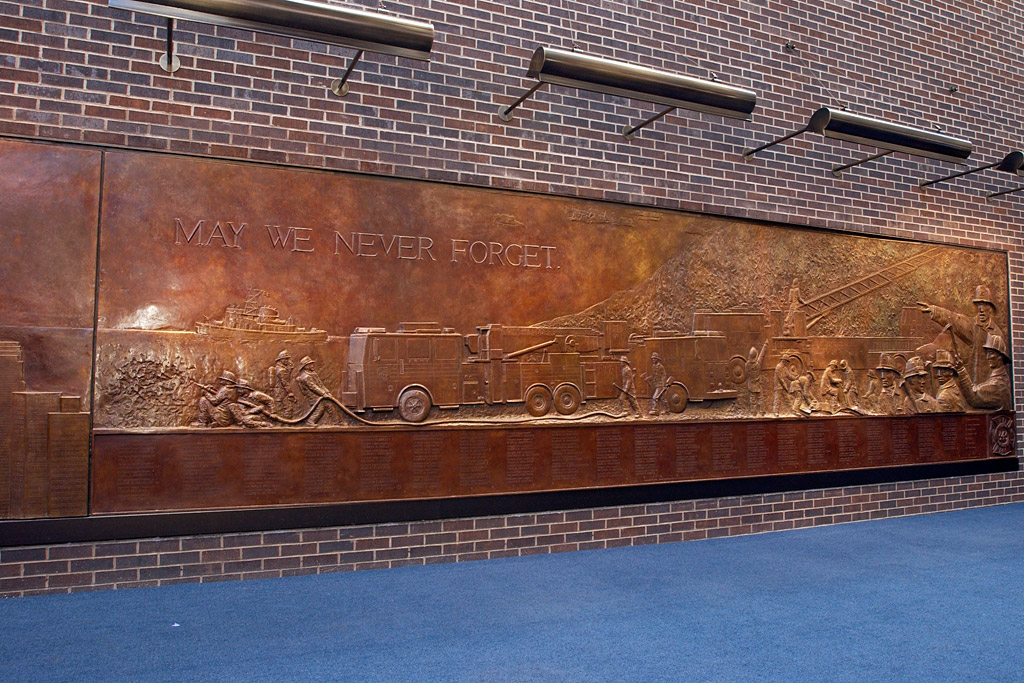 Dedicated to those who fell and to those who carry on - May we never forget.  Photo by FF Christopher Landano of the FDNY Photo Unit. © 2006