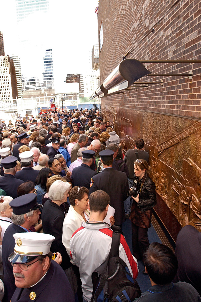 FDNY Memorial Wall Dedication 6/10/2006.  Photo by FF Christopher Landano of the FDNY Photo Unit. © 2006