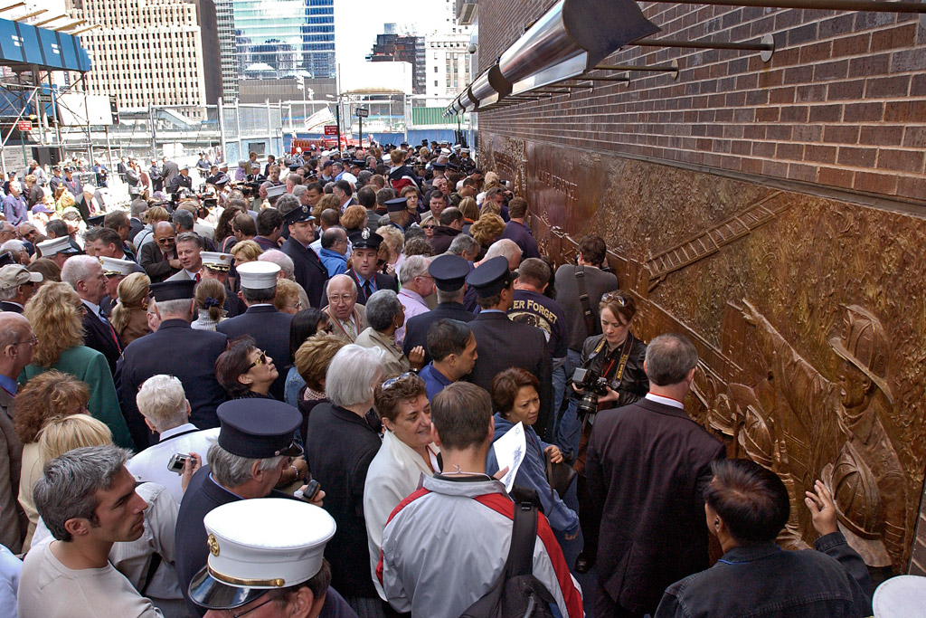 FDNY Memorial Wall Dedication 6/10/2006.  Photo by FF Christopher Landano of the FDNY Photo Unit. © 2006