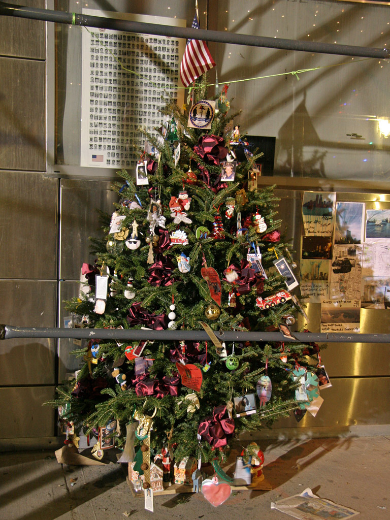 FDNY Memorial Wall Christmas Tree