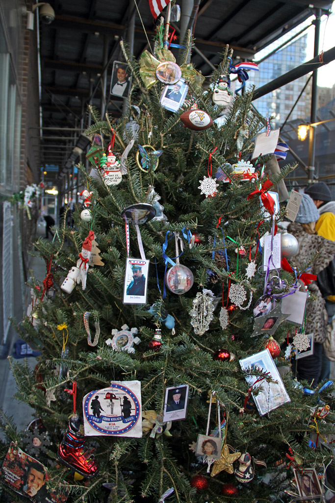 FDNY Memorial Wall Christmas Tree