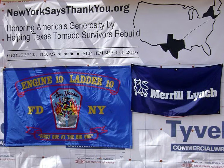 New York Says Thank You Foundation Rebuilding Project, Groesbeck, Texas