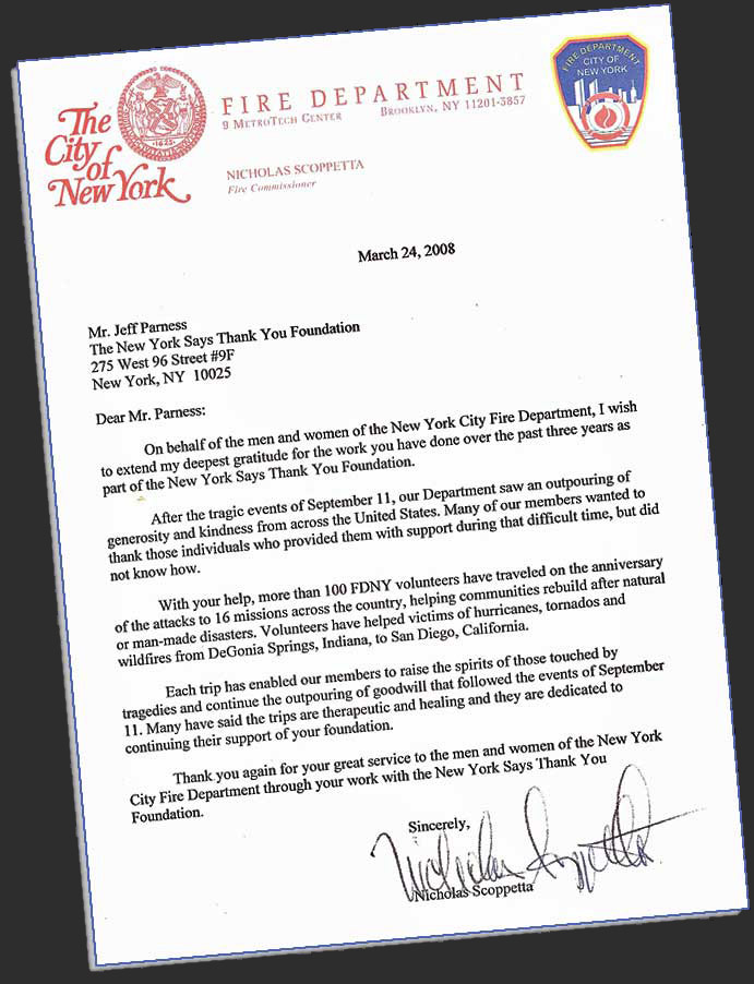 Thanks NYSTY from FDNY