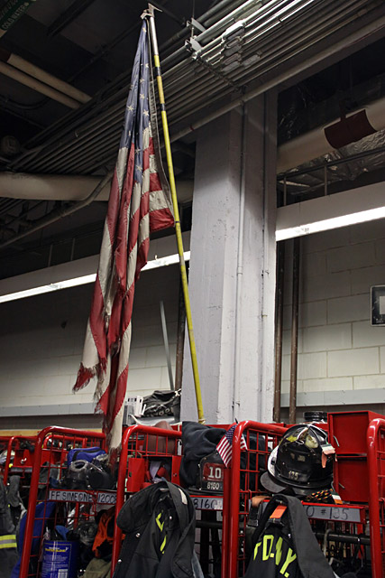 Ten House Flag on 9/11/01