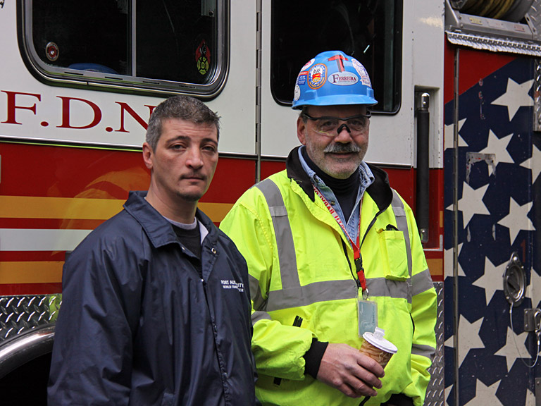 Our World Trade Center Site Friends, Mike and John