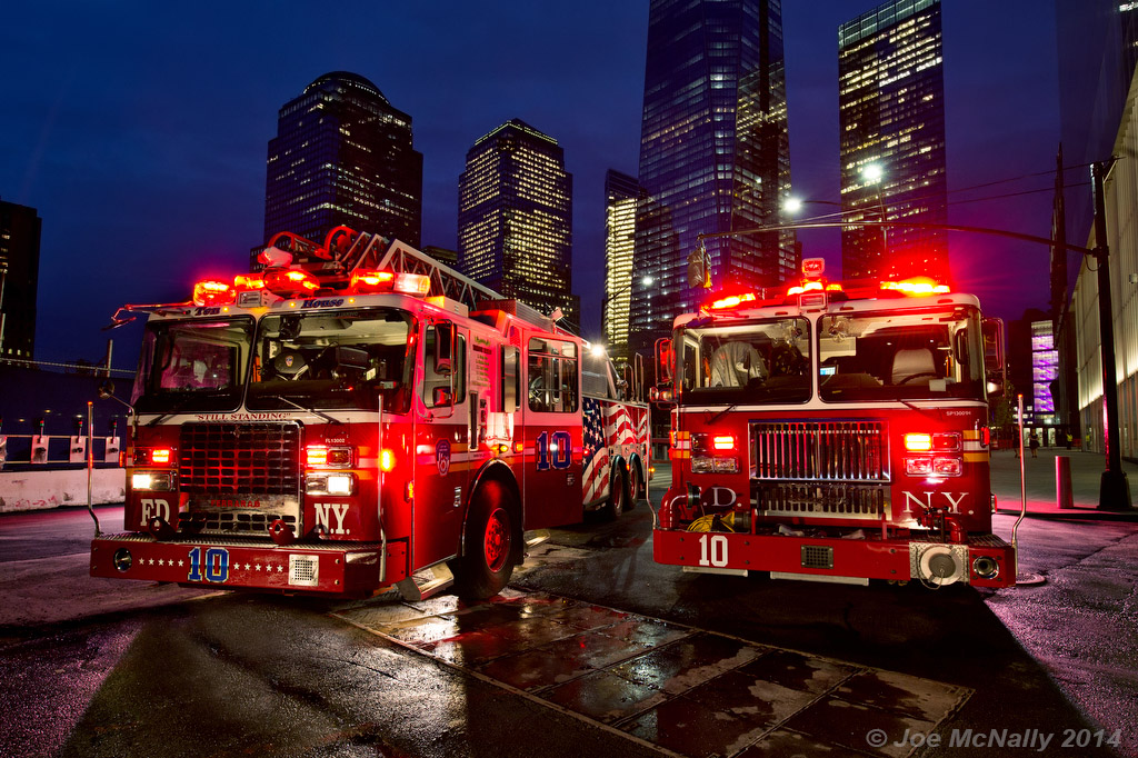 "A Postcard for FDNY" . © Joe McNally Photography 2014