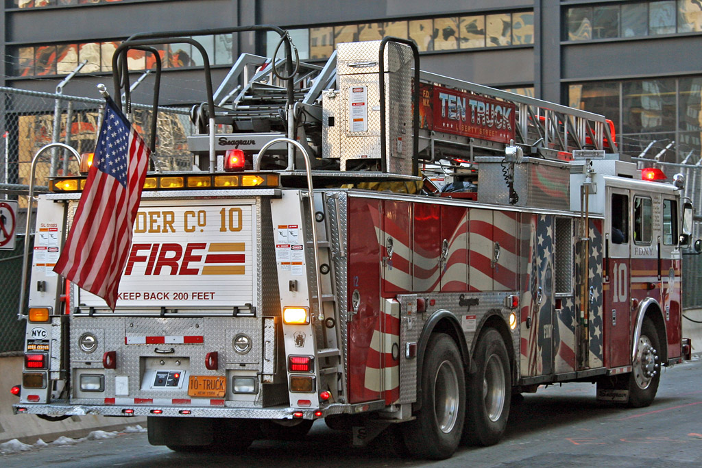 Ladder 10 Officer Side and Rear