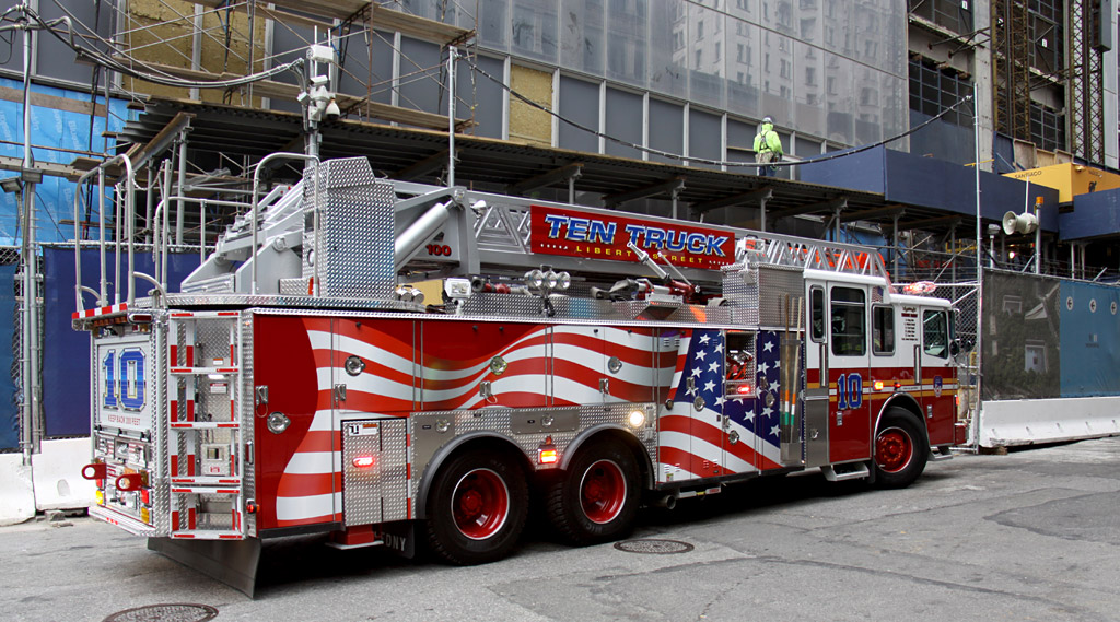Ladder 10 Officer Side and Rear