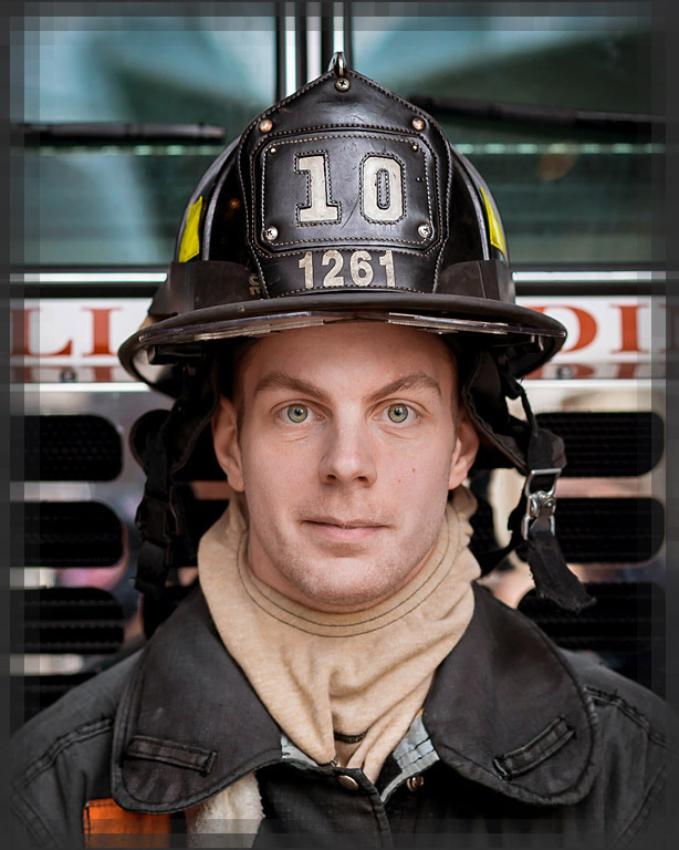 Firefighter Chris Borden