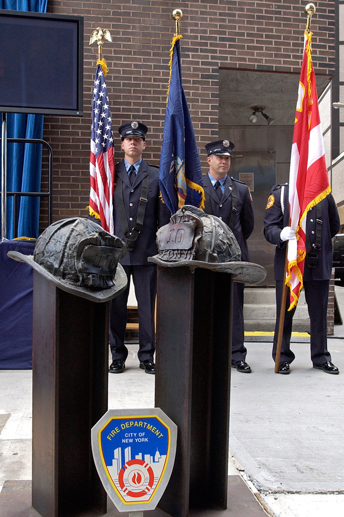 FDNY Memorial Wall Dedication 6/10/2006.  Photo by FF Christopher Landano of the FDNY Photo Unit. © 2006