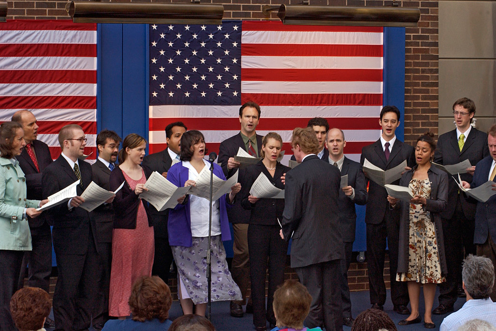 Choir of Trinity Church, Wall Street.  Photo by FF Christopher Landano of the FDNY Photo Unit. © 2006