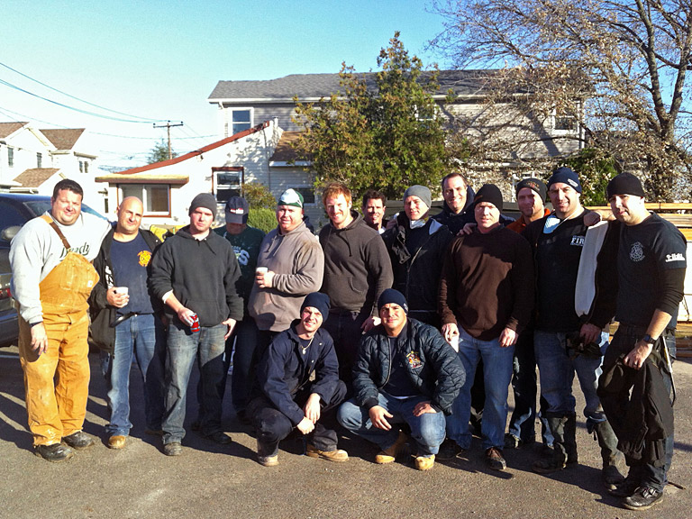 The Hurricane Sandy Ten House volunteers